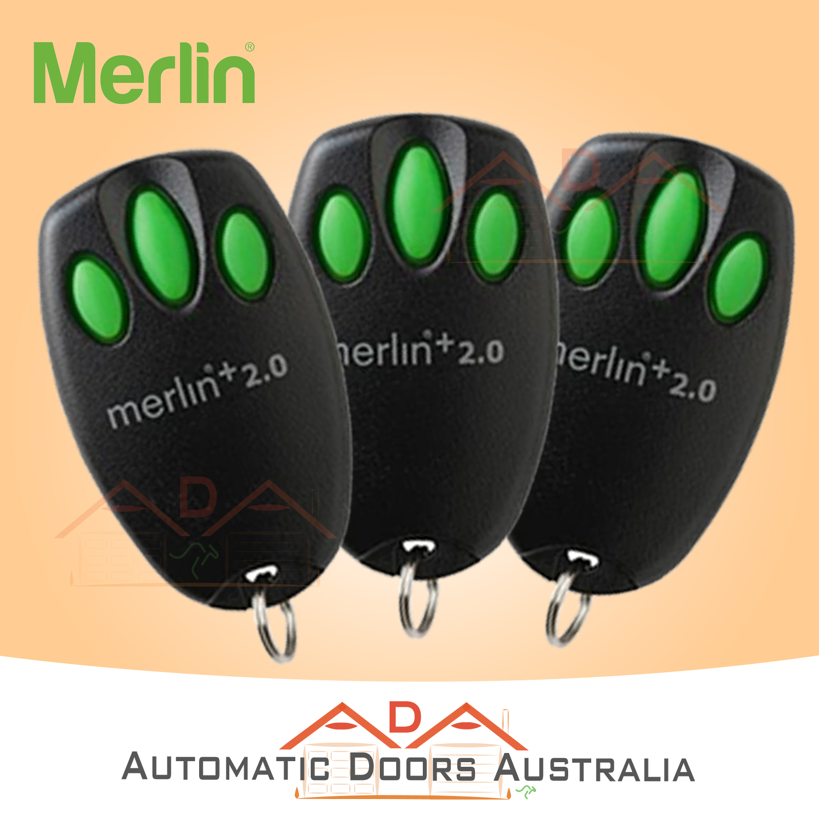 3 x MERLIN E945M GARAGE DOOR REMOTES *LATEST* SUITS MR850EVO MR650EVO