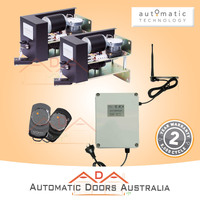 ATA Double Swing Kit Gate opener SGO1v4 w/ DCBO5v2 control box and remotes