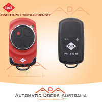 B&D TB-7v1 TriTran Garage Door Remote Red
