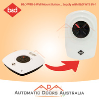B&D WTB-6 Wall Mount Button _ Supply with B&D WTB 8V-1 Wall Mount Transmitter