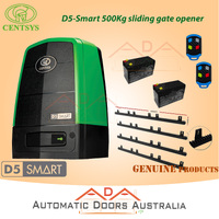 CENTSYS_D5-SMART _ 500Kg SLIDING GATE OPENER + 4M RACKS/TRACKS 