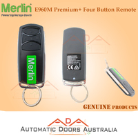 Merlin E960M Premium Security+ & Security +2.0 Garage Door 4 button Remote Transmitter