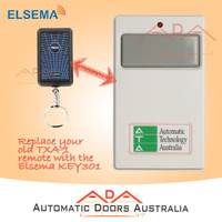 1 x KEY301 ELSEMA GARAGE DOOR REMOTES - REPLACES ATA TXA-1