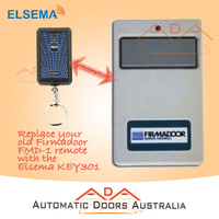 ELSEMA KEY-301 GENUINE GARAGE DOOR REMOTE - REPLACES  FIRMADOOR FMD1 FMD-1