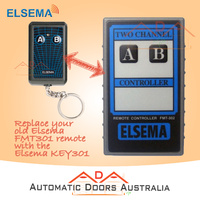 KEY-302Elsema Garage Door Remote 2 Button. REPLACES ATA TXA-2. FREQ 27.145MHz
