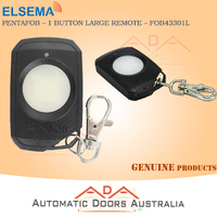 Elsema FOB43301LRED PentaFOB  Large One Button- BLACK Remote Control