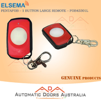 Elsema FOB43301LRED PentaFOB RED Large One Button Remote Control