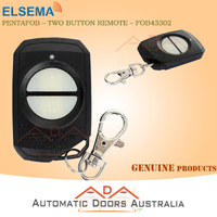 Elsema FOB43302_BLACK PentaFOB -Two Button Remote Control