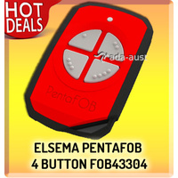 Elsema FOB43304 Garage Door Remote Mini Hand Transmitter PentaFOB Red N1142 x1 