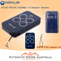GENIUS_ECHO TX4 RC 433Mhz_4-channel _4 Button  Remote