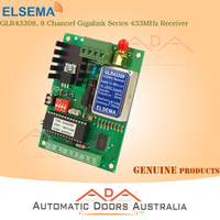 ELSEMA-GLR43308, 8 Channel Gigalink® Series 433MHz Receiver