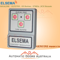 ELSEMA_ GLT2703 GIGALINK_ (3 CHANNEL/03BUTTON) REMOTE CONTROL