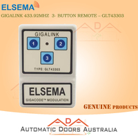 ELSEMA GIGALINK 433.92MHZ ..3_ BUTTON REMOTE – GLT43303 Supply with GLT43304 by ELSEMA 