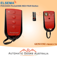 Elsema PCK43304 PentaCODE_RED  FOUR Button Remote Control