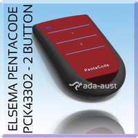 PENTACODE 2 RED GARAGE REMOTE - ELSEMA - WARRANTY - FREE BATTERIES - PCK43302