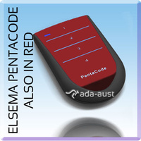 PENTACODE 4 RED GARAGE REMOTE - ELSEMA - WARRANTY - FREE BATTERIES - PCK43304